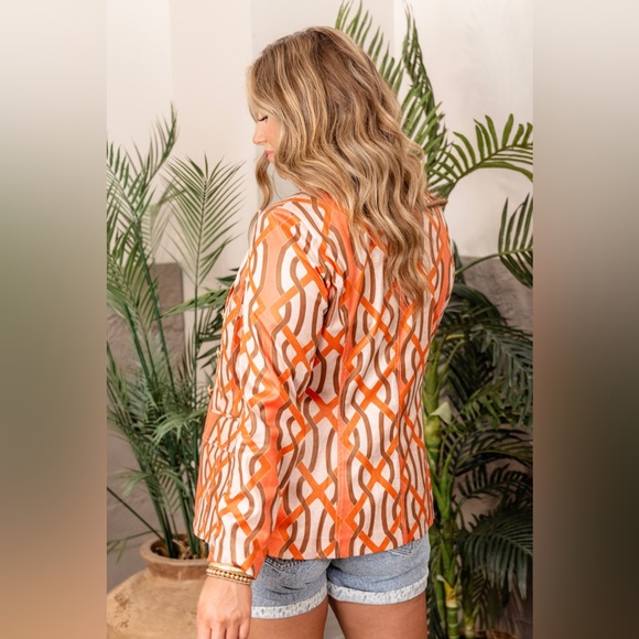 Insight Abstract Print Blazer - Picture 2 of 6